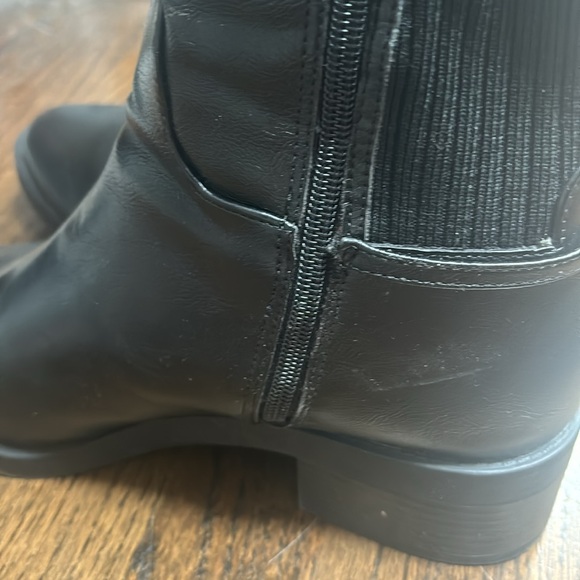 Life Stride extended calf black leather boots - Picture 6 of 7